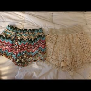 2 pairs of soft shorts